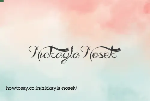 Nickayla Nosek