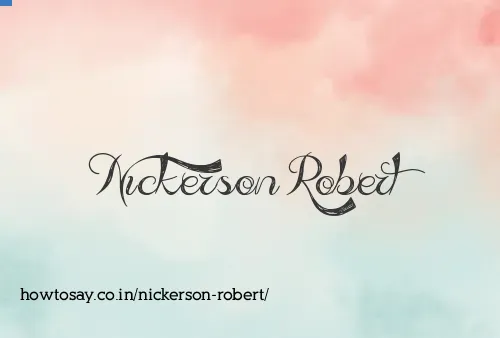 Nickerson Robert