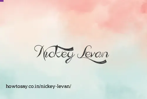Nickey Levan