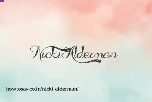 Nicki Alderman