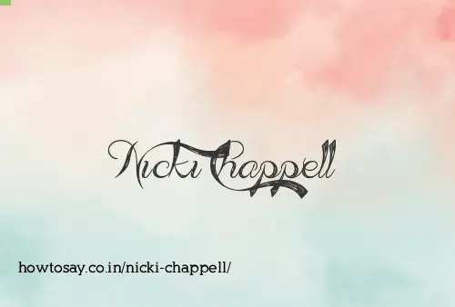 Nicki Chappell