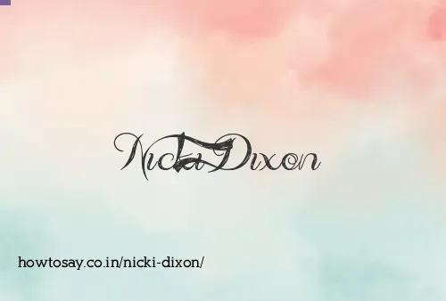 Nicki Dixon