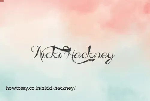 Nicki Hackney