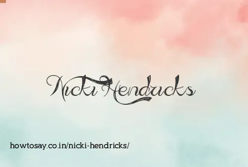 Nicki Hendricks