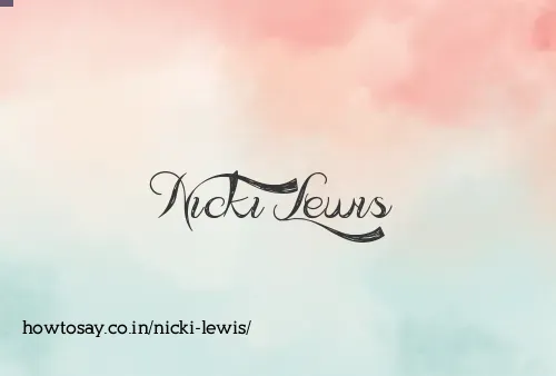 Nicki Lewis