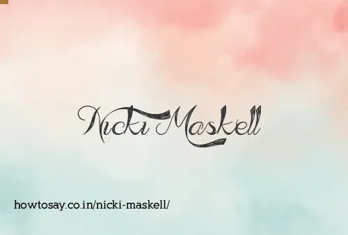 Nicki Maskell