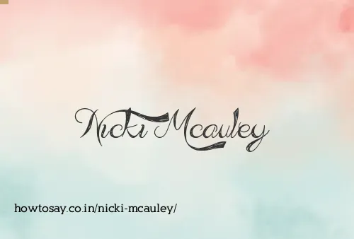 Nicki Mcauley