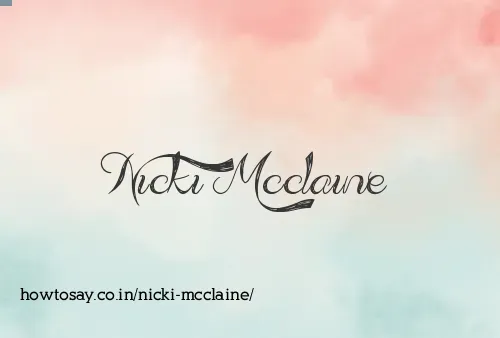 Nicki Mcclaine