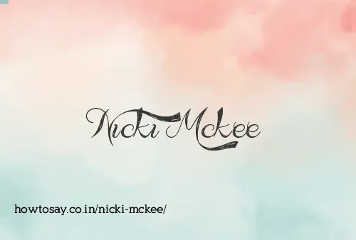 Nicki Mckee