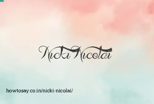 Nicki Nicolai