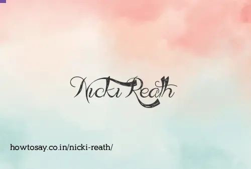 Nicki Reath