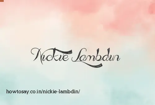 Nickie Lambdin