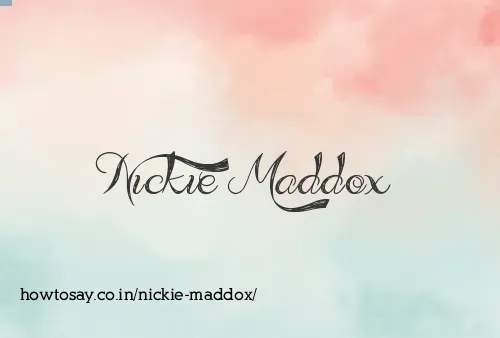 Nickie Maddox