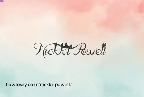 Nickki Powell