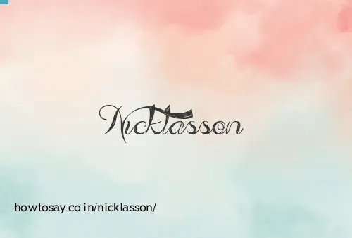 Nicklasson