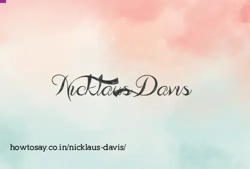 Nicklaus Davis