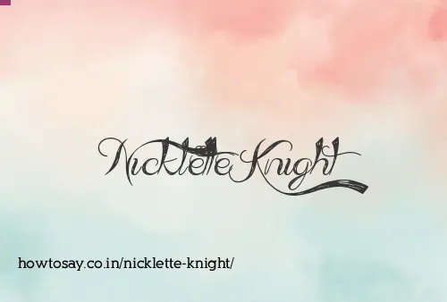 Nicklette Knight