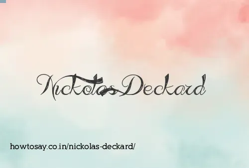 Nickolas Deckard