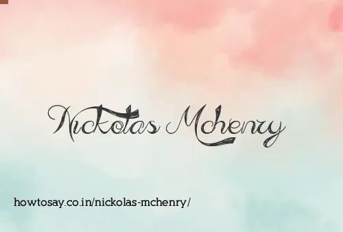 Nickolas Mchenry