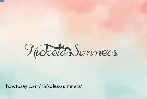 Nickolas Summers