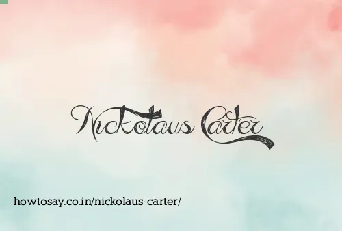 Nickolaus Carter