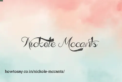 Nickole Mccants