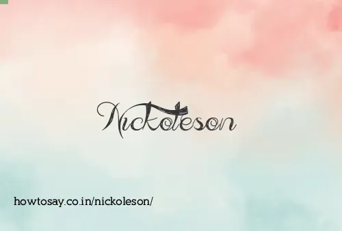 Nickoleson