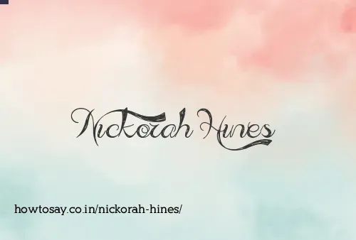 Nickorah Hines
