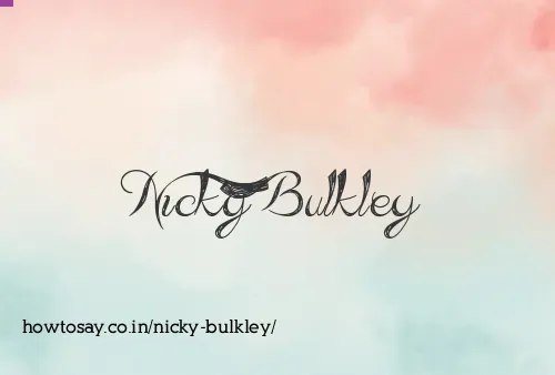 Nicky Bulkley