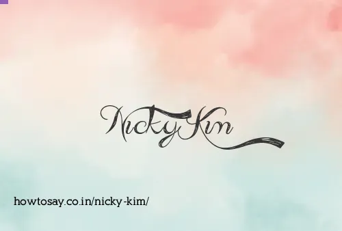 Nicky Kim