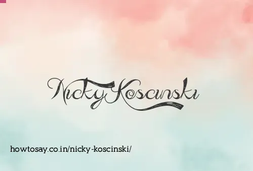Nicky Koscinski