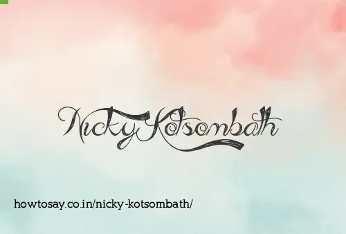 Nicky Kotsombath