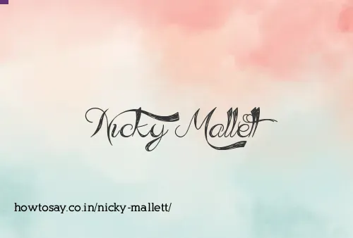 Nicky Mallett