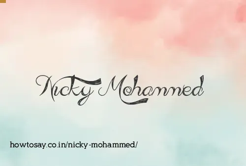 Nicky Mohammed