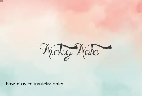 Nicky Nole