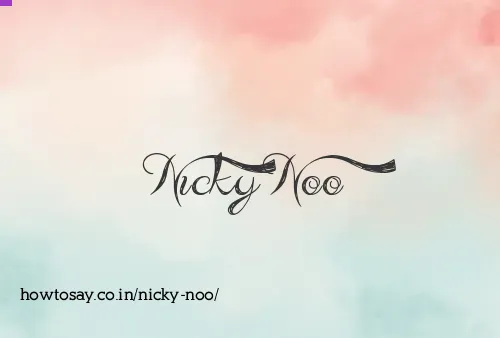 Nicky Noo