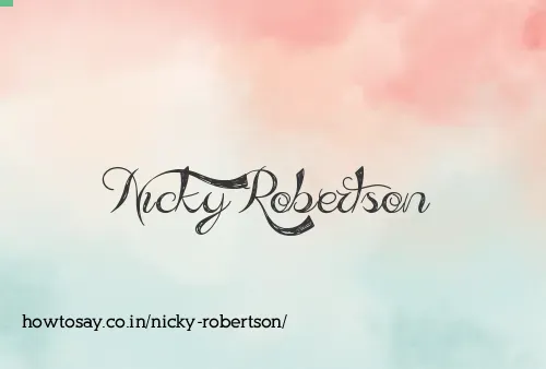 Nicky Robertson