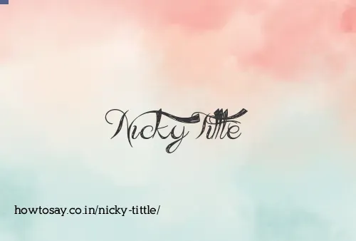 Nicky Tittle