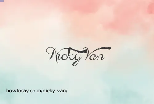 Nicky Van