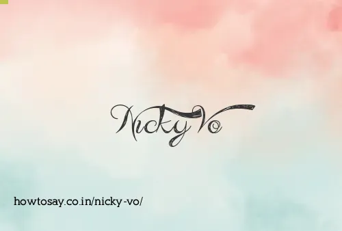 Nicky Vo