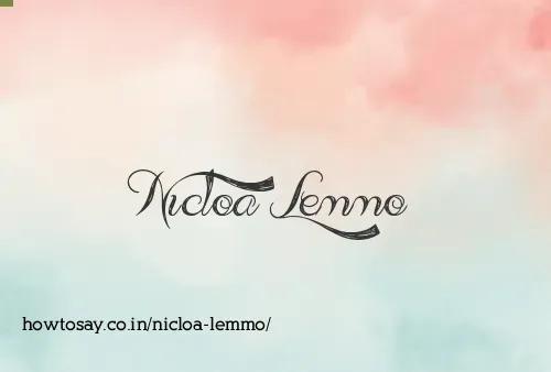 Nicloa Lemmo
