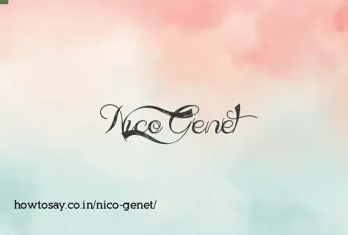 Nico Genet