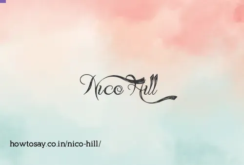 Nico Hill