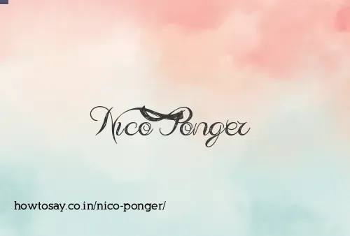 Nico Ponger