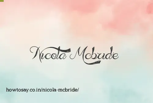 Nicola Mcbride