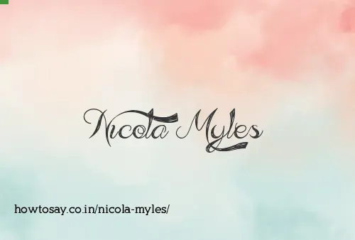 Nicola Myles