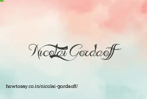 Nicolai Gordaoff