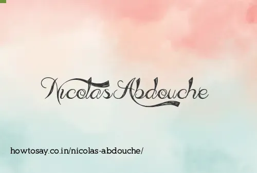 Nicolas Abdouche
