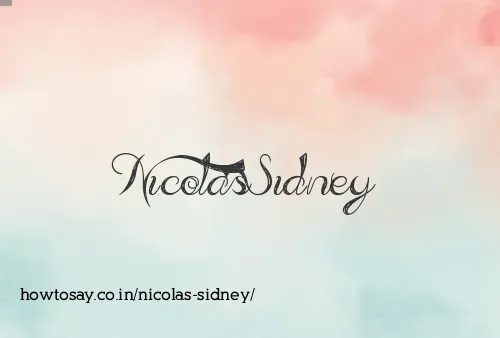 Nicolas Sidney