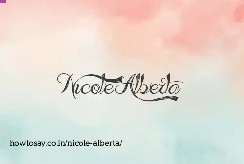 Nicole Alberta